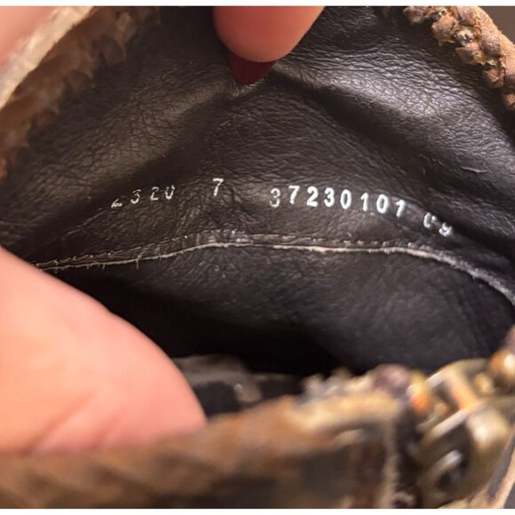 Liberty Black Western Ankle Booties Leopard Print Size 7 - Picture 6 of 7